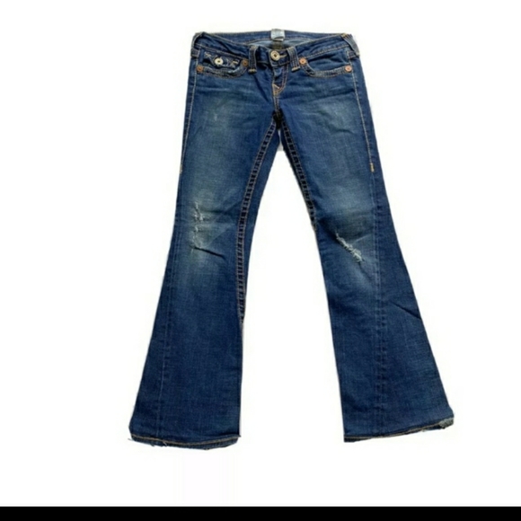 True Religion Joey Flare Low Rise Stretch Jeans - Picture 3 of 3
